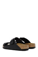 Birkenstock Erkek Siyah Çift Tokalı Arizona Bf Düz Terlik | Derimod Birkenstock Erkek Siyah Çift Tokalı Arizona Bf Düz Terlik | Derimod