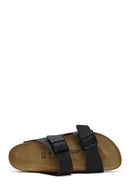 Birkenstock Erkek Siyah Çift Tokalı Arizona Bf Düz Terlik | Derimod Birkenstock Erkek Siyah Çift Tokalı Arizona Bf Düz Terlik | Derimod