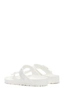 Birkenstock Women's White Flip Flops Gizeh Eva Slippers | Derimod Birkenstock Women's White Flip Flops Gizeh Eva Slippers | Derimod