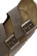 Birkenstock Women's Brown Arizona Eva Nubuck Leather Slippers | Derimod Birkenstock Women's Brown Arizona Eva Nubuck Leather Slippers | Derimod