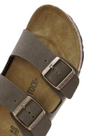 Birkenstock Women's Brown Arizona Eva Nubuck Leather Slippers | Derimod Birkenstock Women's Brown Arizona Eva Nubuck Leather Slippers | Derimod