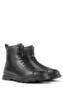 Camper Men's Black Brutus Leather Boots | Derimod Camper Men's Black Brutus Leather Boots | Derimod