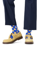 Happy Socks Male Blue Duck Patterned Cotton Socks | Derimod Happy Socks Male Blue Duck Patterned Cotton Socks | Derimod