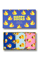 Happy Socks Male Multicolored Duck Patterned Cotton 3-Pack Sock Set | Derimod Happy Socks Male Multicolored Duck Patterned Cotton 3-Pack Sock Set | Derimod