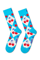 Happy Socks Woman Multicolored Patterned Cotton 3-Pack Sock Set | Derimod Happy Socks Woman Multicolored Patterned Cotton 3-Pack Sock Set | Derimod