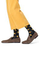 Happy Socks Male Black Mug Patterned Cotton Socks | Derimod Happy Socks Male Black Mug Patterned Cotton Socks | Derimod