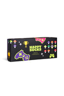 Happy Socks Male Black Gamer-Themed Cotton 4-Pack Socks Set | Derimod Happy Socks Male Black Gamer-Themed Cotton 4-Pack Socks Set | Derimod