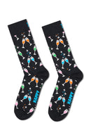 Happy Socks Erkek Siyah Kutlama Desenli 3’lü Pamuklu Çorap Seti | Derimod Happy Socks Erkek Siyah Kutlama Desenli 3’lü Pamuklu Çorap Seti | Derimod