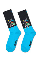 Happy Socks Erkek Siyah Kutlama Desenli 3’lü Pamuklu Çorap Seti | Derimod Happy Socks Erkek Siyah Kutlama Desenli 3’lü Pamuklu Çorap Seti | Derimod
