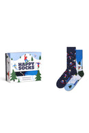 Happy Socks Male Multicolored Winter-Themed Cotton 2-Pack Sock Set | Derimod Happy Socks Male Multicolored Winter-Themed Cotton 2-Pack Sock Set | Derimod