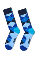Happy Socks Male Navy Blue Patterned Cotton 4-Pack Sock Set | Derimod Happy Socks Male Navy Blue Patterned Cotton 4-Pack Sock Set | Derimod