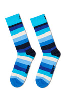 Happy Socks Male Navy Blue Patterned Cotton 4-Pack Sock Set | Derimod Happy Socks Male Navy Blue Patterned Cotton 4-Pack Sock Set | Derimod