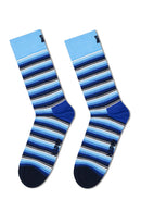 Happy Socks Male Navy Blue Patterned Cotton 4-Pack Sock Set | Derimod Happy Socks Male Navy Blue Patterned Cotton 4-Pack Sock Set | Derimod
