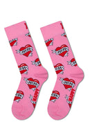Happy Socks Woman Multicolored Patterned Cotton Socks | Derimod Happy Socks Woman Multicolored Patterned Cotton Socks | Derimod