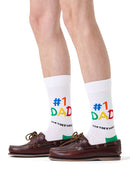 Happy Socks Erkek Beyaz Desenli Pamuklu Çorap | Derimod Happy Socks Erkek Beyaz Desenli Pamuklu Çorap | Derimod