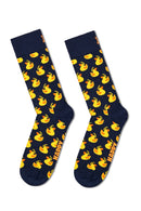 Happy Socks Erkek Lacivert Ördek Desenli Pamuklu Çorap | Derimod Happy Socks Erkek Lacivert Ördek Desenli Pamuklu Çorap | Derimod