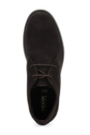 Geox Men's Brown Claudio Suede Leather Classic Boots | Derimod Geox Men's Brown Claudio Suede Leather Classic Boots | Derimod