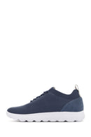 Geox Men's Blue Spherica Lace-Up Fabric Sneaker | Derimod Geox Men's Blue Spherica Lace-Up Fabric Sneaker | Derimod
