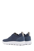 Geox Men's Blue Spherica Lace-Up Fabric Sneaker | Derimod Geox Men's Blue Spherica Lace-Up Fabric Sneaker | Derimod