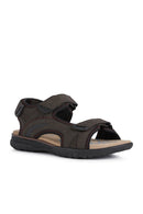 Geox Men's Brown U Spherica Ec5 Flat Sandals | Derimod Geox Men's Brown U Spherica Ec5 Flat Sandals | Derimod