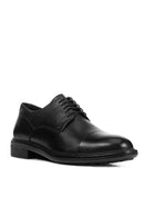 Geox Men's Black U Walk Pleasure Lace-Up Leather Casual Shoes | Derimod Geox Men's Black U Walk Pleasure Lace-Up Leather Casual Shoes | Derimod