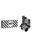 Happy Socks Woman Black Classic 4-Pack Cotton Sock Set | Derimod Happy Socks Woman Black Classic 4-Pack Cotton Sock Set | Derimod