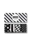 Happy Socks Woman Black Classic 4-Pack Cotton Sock Set | Derimod Happy Socks Woman Black Classic 4-Pack Cotton Sock Set | Derimod