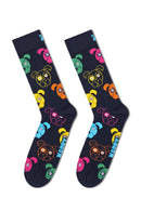 Happy Socks Erkek Çok Renkli Desenli Pamuklu 3’lü Çorap Seti | Derimod Happy Socks Erkek Çok Renkli Desenli Pamuklu 3’lü Çorap Seti | Derimod