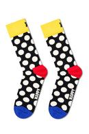 Happy Socks Male Multicolored Super Dad Themed Cotton 3-Pack Sock Set | Derimod Happy Socks Male Multicolored Super Dad Themed Cotton 3-Pack Sock Set | Derimod