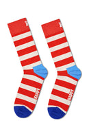 Happy Socks Male Multicolored Super Dad-Themed Pack of 3 Cotton Socks Set | Derimod Happy Socks Male Multicolored Super Dad-Themed Pack of 3 Cotton Socks Set | Derimod