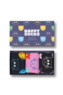Happy Socks Kadın Çok Renkli Kedi Desenli Pamuklu 3’lü Çorap Seti | Derimod Happy Socks Kadın Çok Renkli Kedi Desenli Pamuklu 3’lü Çorap Seti | Derimod