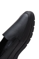 Women's Black Leather Comfort Loafer | Derimod Women's Black Leather Comfort Loafer | Derimod