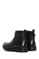 Erkek Siyah Deri Fermuarlı Casual Postal Bot | Derimod Erkek Siyah Deri Fermuarlı Casual Postal Bot | Derimod