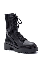 Women's Leather Thick Soled Boots | Derimod Women's Leather Thick Soled Boots | Derimod