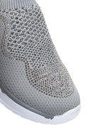 Women's Gray Stone Fabric Sneaker | Derimod Women's Gray Stone Fabric Sneaker | Derimod