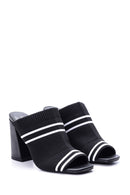 Women's Knitted Heeled Slippers | Derimod Women's Knitted Heeled Slippers | Derimod