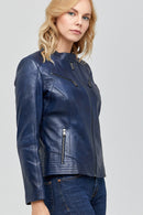 Lucky Women's Leather Jacket | Derimod Lucky Women's Leather Jacket | Derimod