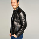 Alves Men's Leather Jacket | Derimod Alves Men's Leather Jacket | Derimod