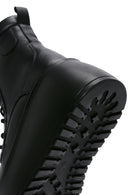 Women's Black Leather Platform Boots | Derimod Women's Black Leather Platform Boots | Derimod
