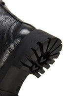 Women's Leather Flat Boots | Derimod Women's Leather Flat Boots | Derimod