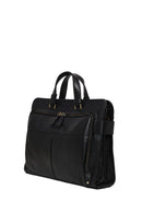 Male Black Long Strap Leather Briefcase | Derimod Male Black Long Strap Leather Briefcase | Derimod