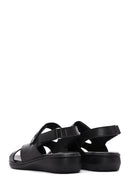 Kadın Siyah Comfort Sandalet | Derimod Kadın Siyah Comfort Sandalet | Derimod