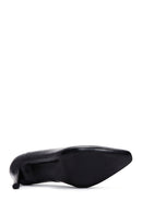 Women's Black Leather Stiletto | Derimod Women's Black Leather Stiletto | Derimod