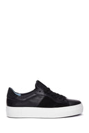 Women's Black Leather Sneaker | Derimod Women's Black Leather Sneaker | Derimod