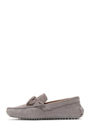 Erkek Gri Süet Deri Casual Loafer | Derimod Erkek Gri Süet Deri Casual Loafer | Derimod