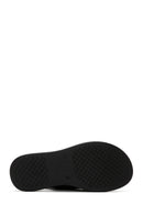 Kadın Siyah Deri Comfort Sandalet | Derimod Kadın Siyah Deri Comfort Sandalet | Derimod