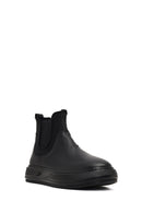 Men's Black Leather Sports Boots | Derimod Men's Black Leather Sports Boots | Derimod
