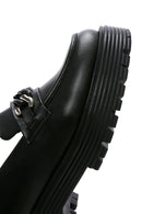Kadın Siyah Deri Tokalı Maskülen Loafer | Derimod Kadın Siyah Deri Tokalı Maskülen Loafer | Derimod