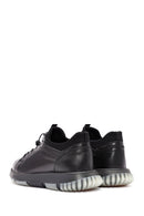 Men's Black Lace-up Leather Sneaker | Derimod Men's Black Lace-up Leather Sneaker | Derimod