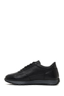 Men's Black Lace-Up Leather Casual Sneaker | Derimod Men's Black Lace-Up Leather Casual Sneaker | Derimod